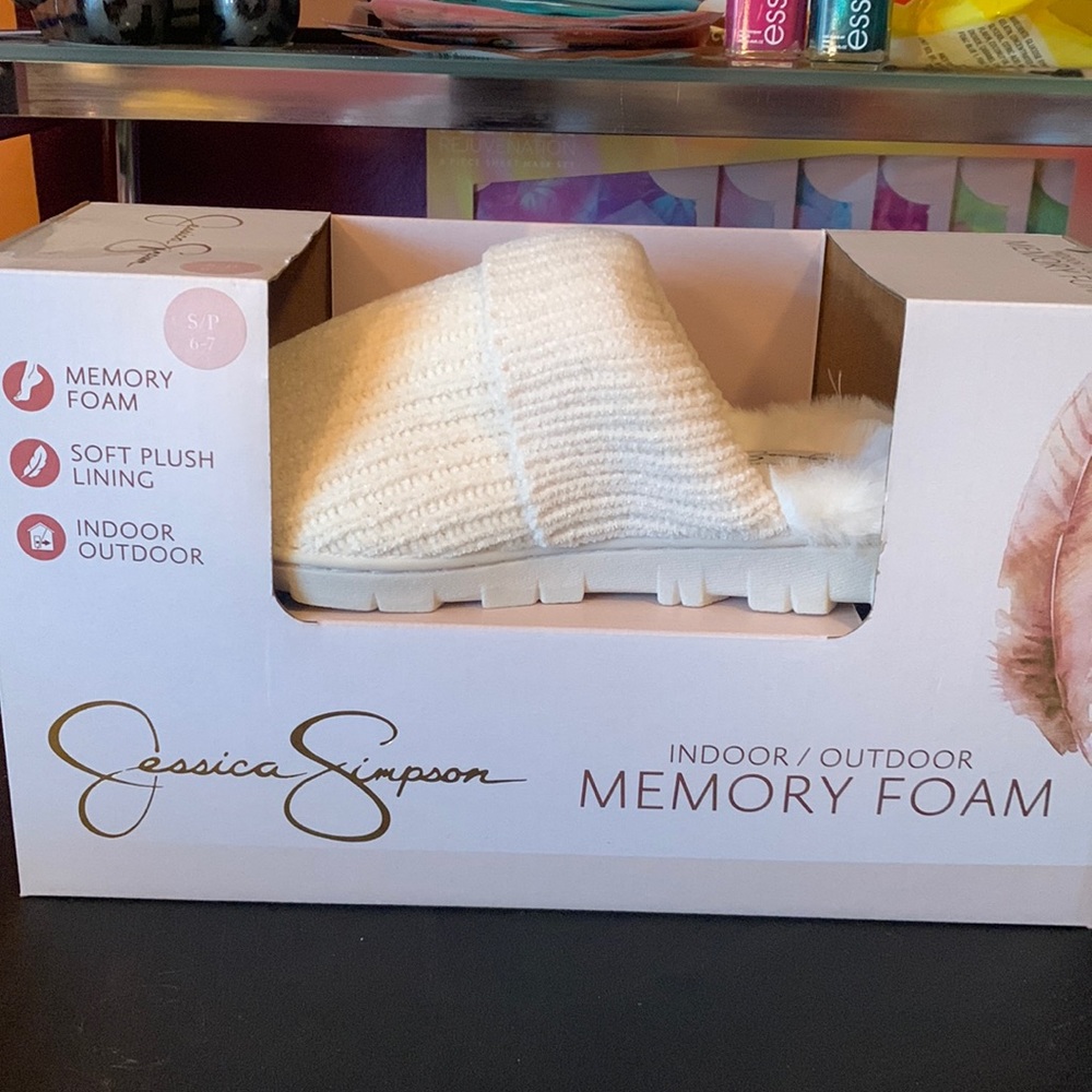 Jessica Simpson indoor/outdoor memory foam shoes